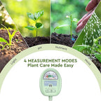 Soil Moisture Meter,4-in-1 Soil Ph Meter, Soil Tester for Moisture, Light,Nutrients, pH,Soil Ph Test Kit, Great for Garden, Lawn, Farm, No Battery Required, Gifts for Plants Lover