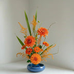 Wazakura Ikebana Kenzan Round, Japanese Floral Arranging Frog Holder, Made in Japan - Blue 63mm