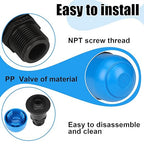 Threlaco 2 Pack Air Release Valve Air and Vacuum Relief Male Thread Bleeder Valve Vent Irrigation Water Saving System for Agricultural Drip Systems (1 Inches)