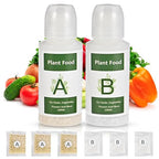 Tigvio 800ml Hydroponic Nutrients A&B for Aerogarden Plant Food Growth - Fertilizer for Indoor Hydroponics Garden & Growing Vegetables, Fruits, Flowers (800ml)