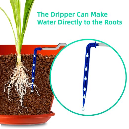 Solar Drip Irrigation System - Supports 20-30 Pots, 12 Timing Modes - Drip Irrigation Kit,Automatic Plant Garden Watering System for Outdoor Plants,Garden, and Potted Plants