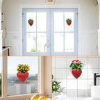 3.9In Red Heart Self-Watering Wall Planter, PLA 3D Printed No Drill Adhesive Planter with 200ml Capacity, Indoor Succulent Planter for Home Office Decor