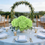 Coferset Green Hydrangea Artificial Flowers 3pcs Lifelike Faux Hydrangea Real Touch Fake Flowers for Home Wedding Christmas Office Party Living Room Decoration,22inch