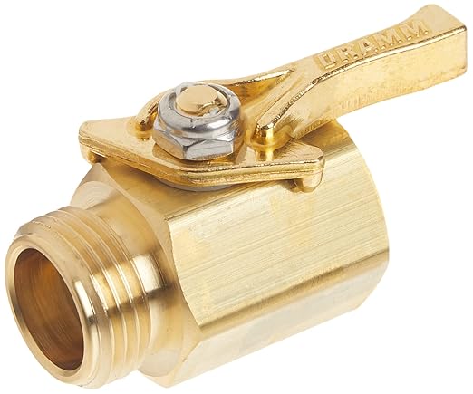 Dramm 12353 Heavy-Duty Brass Shut-Off Valve