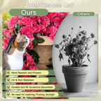Artificial Flowers for Outdoors Fake Hot Pink Morning Glory Hanging Flower Decoration, 2Pcs Realistic Faux Plants Petunias Long Trailing Vines,Spring Decor for Porch Patio Balcony Planter Yard