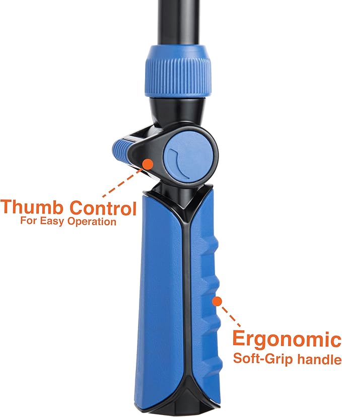 10-Pack with Corvid Adjustable Thumb Control Garden Watering Wand, 19-24 Inch Telescoping Hose Nozzle 8 Spray Patterns, Heavy-Duty Zinc & Aluminum for Precise Watering and Cleaning