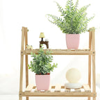 summer flower 2 Pack Small Fake Plants in Pink Pot Artificial Plant Eucalyptus Faux Potted Greenery Wheal Grass for Home Decor Indoor Bathroom Office Desk Shelf Bedroom Kitchen Cabinet Decorations