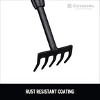 Corona GT 3070 Extendable Handle Cultivator, Yellow, 18"-32"
