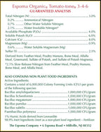 Espoma Organic Tomato-Tone 3-4-6 with 8% Calcium. Organic Fertilizer for All Types of Tomatoes and Vegetables. Promotes Flower and Fruit Production. 4 lb. Bag - Pack of 2