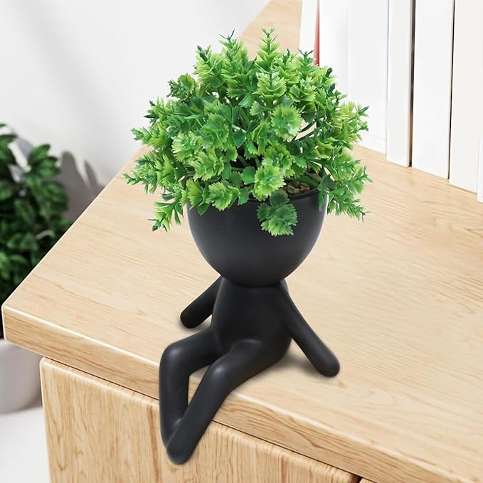 Zerzsy Fake Plants Succulents Office Table Decor Indoor Mini Succulent Plant Cute Artificial Plant Bathroom Decoration Set of 1