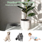 4 Pcs Flower Pot Cover, 11.8 in & 20.8 in Plant Pot Grid with Stakes, Cuttable Abs Plant Protectors, Pet Digging Deterrent for Indoor & Outdoor Plants