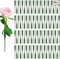 100 Pack 6" Floral Water Tubes with Caps, Single Stem Hydration Flower Tube for Fresh Roses, Buds, Bouquets, Flower Arrangement and Florists, Leak-Proof Supplies for Event Wedding Planner, DIY Lovers