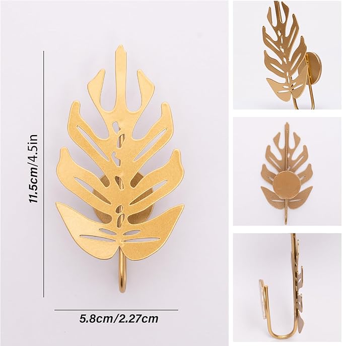 15 Pack Money Plant Clips for Wall - Indoor Pothos Plant Support Clips for Climbing Vines and Orchids, Ideal for Wall Gardening & Plant Training, Durable Leaf Shape Design