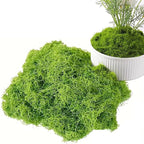 Fake Green Moss for Decorating, Artificial Moss for Aquarium Model Crafts Table Centerpieces Decor (Green, 200g/7oz)