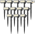 WENATY Solar Lights Outdoor Waterproof IP65, [12 Pack/4 Modes] Spot Solar Light for Outside, Dusk to Dawn LED Solar Powered Yard Garden Landscape Lighting Spotlights for Path Patio Walkway, Warm White