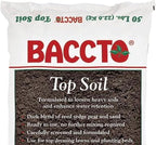 Michigan Peat 1550P Baccto Topsoil for Lawns, Gardens, and Raised Planting Beds with Reed Sedge, Peat, and Sand Mix, 50 Pounds (10 Pack)