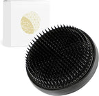 Wazakura Ikebana Kenzan Flower Pin Frog, Made in Japan, Floral Arranging Tool, Round - 80mm(3.15") Black
