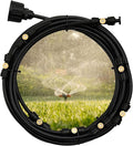 Misters for Outside Patio, 26FT(8M) Misting Line+8 Mist Nozzles, Outdoor Misting Cooling System for Patio Backyard Garden Greenhouse