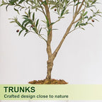 VIVATREES 7FT Olive Tree Artificial Indoor, 84in Tall Faux Olive Tree with Pot, Fake Potted Tree with Fruits for Home Office Decor