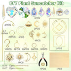 DIY Sun Catcher Kits for Adults, 260 pcs Crystal Suncatchers Making Suppliers for Garden Plant Windows Hanging Art and Crafts for Women Valentines Mother's Day Birthday Gifts Home Decor