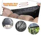 Shade Net Covers, Outdoor Uv-Resistant Sun Shade Sail Net Anti-Aging Shade Tarpaulin, Mesh Breathable Shade Net Covers for Shade Mesh Tarp, Pergola, Privacy Netting,black-2x4m