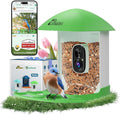Bird Feeder with Camera, Smart Bird House with Cam for Outside, 2K HD Auto Record Video, AI Identification & Instant Alerts, Solar Powered, Bird Watching Gifts for Family and Birdlovers