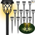 Solar Lights Outdoor 12 Pack Solar Garden Lights Waterproof IP65 Solar Landscape Lights Solar Pathway Lights for Patio, Yard, Driveway Decoration (Warm White
