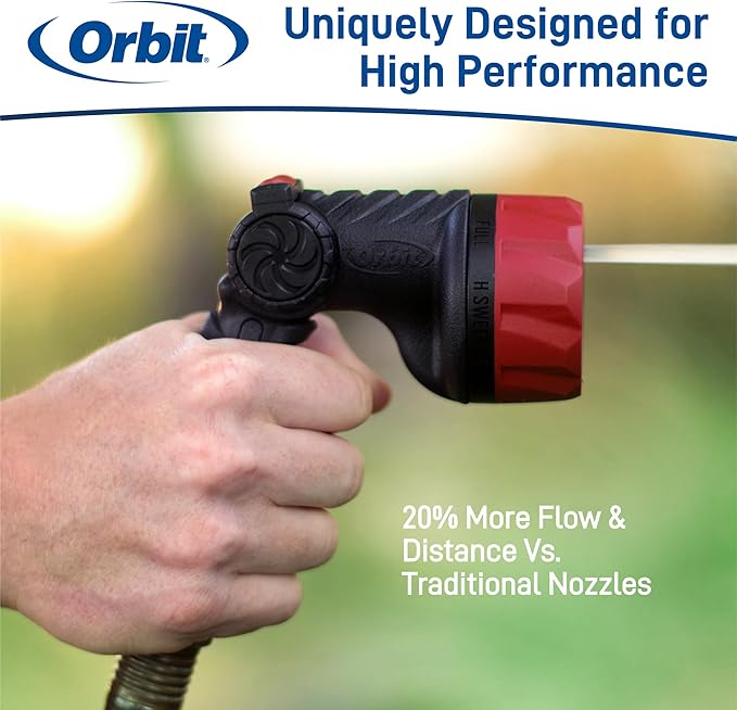 Orbit 26812 Pro Series 8-Pattern Thumb Control Hose Nozzle Sprayer