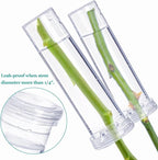 Tosnail 50 Pack Floral Water Tubes, 60 ML Large Capacity Flower Stem Holder, 4" Single Plant Tubes, Flower Water Vials for Fresh Flower Arrangements