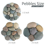 Large River Rocks, 20lbs Aquarium Rocks, 3-4 Inch Colorful Pebbles for Indoor Plants, Natural Stones for Landscaping Garden Paving Plant Rocks Crafting Walkways