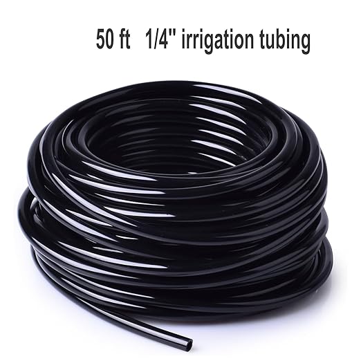 Drip Irrigation System for Garden, 50 ft Garden Watering System Drip Irrigation Kit, with 18pcs 360° Bending Mister Nozzles, for Lawn Yard Flower Green Houses Plants