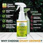 Neem Oil Spray for Plants with Peppermint Oil, Natural Plant Wash Made for Indoor and Outdoor Plants Smart Grower 16oz Easy Ready to Use Spray