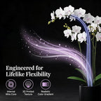 5 Pack Real Touch Artificial Orchids - Silk Flowers for Home Decor, Zero Maintenance Fake Flowers for Vase, Living Room, Office, Bedroom Decoration, Realistic Indoor Artificial Plants