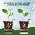 Plant Watering Globes-4pcs Self Watering Planter Insert,Plant Watering Devices,Glass Watering Bulbs for Indoor Plants,Mushroom Watering Globes,Top-Fill Watering