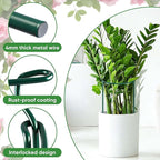 12 Pack 32 or 16 inch Adjustable Plant Support Stakes, Heavy-Duty Half Round Peony Support, Garden Plant Stakes Cage for Outdoor Plants, Peony, Tomato, Hydrangea, (16In Support +16In Extension Tubes)