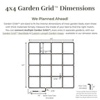 Garden Grid Watering System, 4x4 | Garden Watering System for Raised Beds - But Better | Pre-Assembled, Waters Every Plant Evenly, 1-Min Setup | Square Foot Gardening | US-Made | Standard 44"x44"
