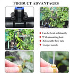 98FT Drip Irrigation Kits with Quick Connector,Automatic Irrigation System with Replaceable 360-degree Bending Dropper,atomizing Copper Nozzle for Watering System for Garden Plant Lawn Patio.