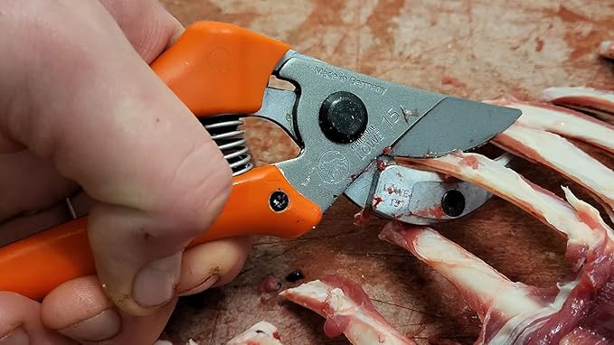 Original LÖWE Hunting Shears 15.114 – With Non-Stick Coated and Corrosion-Protected Blades – For Breaking Down Bones and Meat