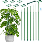 Telescoping Plant Stakes,7Pcs 14.3In to 25In Adjustable Monstera Plant Support Orchid Sticks with Clips, Plant Sticks Support Tall for Monstera,Orchids,Tomatoes,Vines & Indoor Outdoor Plants