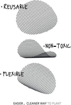LE TAUCI Plant Pot Hole Mesh Pads, 4-Inch Round Flower Pot Drainage Covers, Prevent Soil Loss, Durable Reusable, Bonsai Bottom Grid Mat, Gardening Essentials, 50-Pack