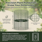 9 Pack Plant Protectors from Animals, 11.8 x 15.7 Inch Metal Plant Cages, Garden Cage to Keep Animals Out, Wire Plant Protectors for Rabbit Chicken Squirrel