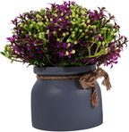 Small Potted Fake Orchid Bonsai Flower Pot Plant Decor Home Office Greenery
