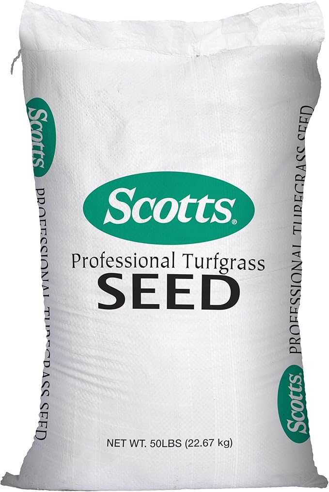 Scotts Professional Turfgrass Seed Sun and Shade Mix - Uncoated, 99.9% Weed Free, Bulk Grass Seed, 50 lb.