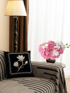 4 Pcs 20'' Real Touch Hydrangeas Pink Artificial Hydrangeas Flowers Faux Latex Lifelike Hydrangea for Kitchen Living Room Porch Home Decor Baby Shower Party Wedding Table Centerpiece