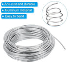 PATIKIL 3mm Bonsai Training Wire, 1 Roll Floral Wire Stems Anodized Aluminum Tree Wire 32.8 Feet Total for Gardening Branch Fixing, Silver