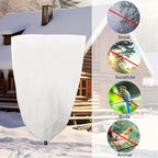 YDSL 3 Pack Plant Covers Freeze Protection, 25"×32" 1.77oz/yd² Plant Frost Covers for Outdoor Plants Shrub Potted Plants Use, Winter Cloth Plant Tree Cover with Drawstring for Cold Weather