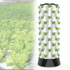 FLTRGO Hydroponic Garden Tower, Vertical Hydroponic Indoor Growing System,Hydroponic Tower Growing Sytem, Multi-Layer Grow Tower for Grow Herbs, Fruits, Vegetables,10floors