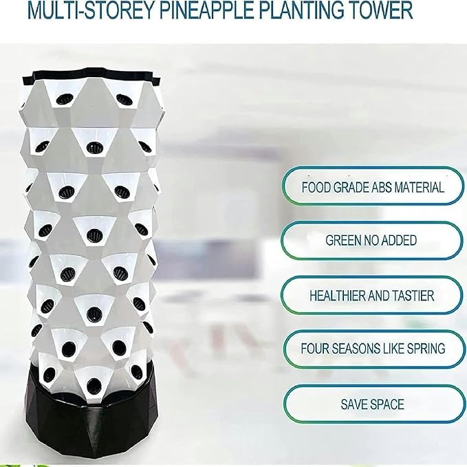 FLTRGO Hydroponic Garden Tower, Vertical Hydroponic Indoor Growing System,Hydroponic Tower Growing Sytem, Multi-Layer Grow Tower for Grow Herbs, Fruits, Vegetables,10floors
