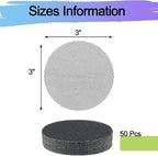 Bonsai Mesh for Plant Pot Drainage Screen 3 Inch, 50 Pcs Plastic Round Flower Pot Hole Mesh Screen Cover Pad, Planter Bottom Drainage Inserts Grid Mat for Potted Succulent