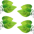 URATOT 4 Pack Betta Fish Leaf Pad Simulating The Natural Habitat for Betta Spawning Grounds Breeding Resting Bed